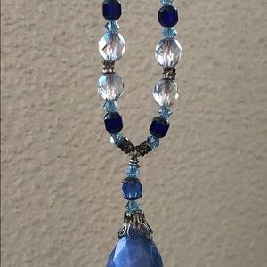 Lapis beaded necklace.